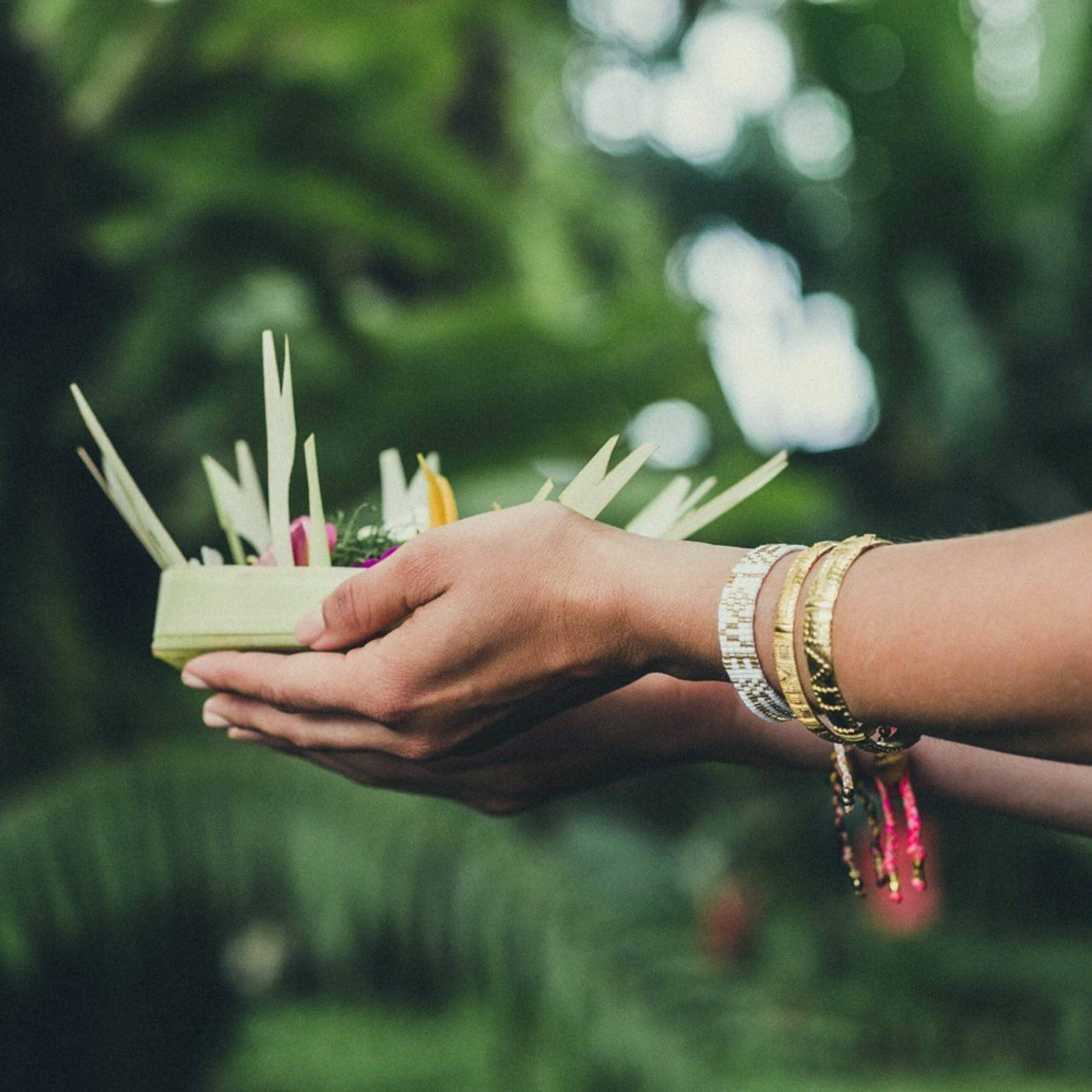 Love Is Project: Seed Bead LOVE Bracelet - White & Gold