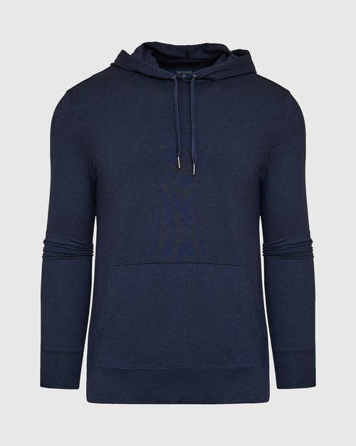 True Classic: Heather Navy Active Comfort Pullover Hoodie