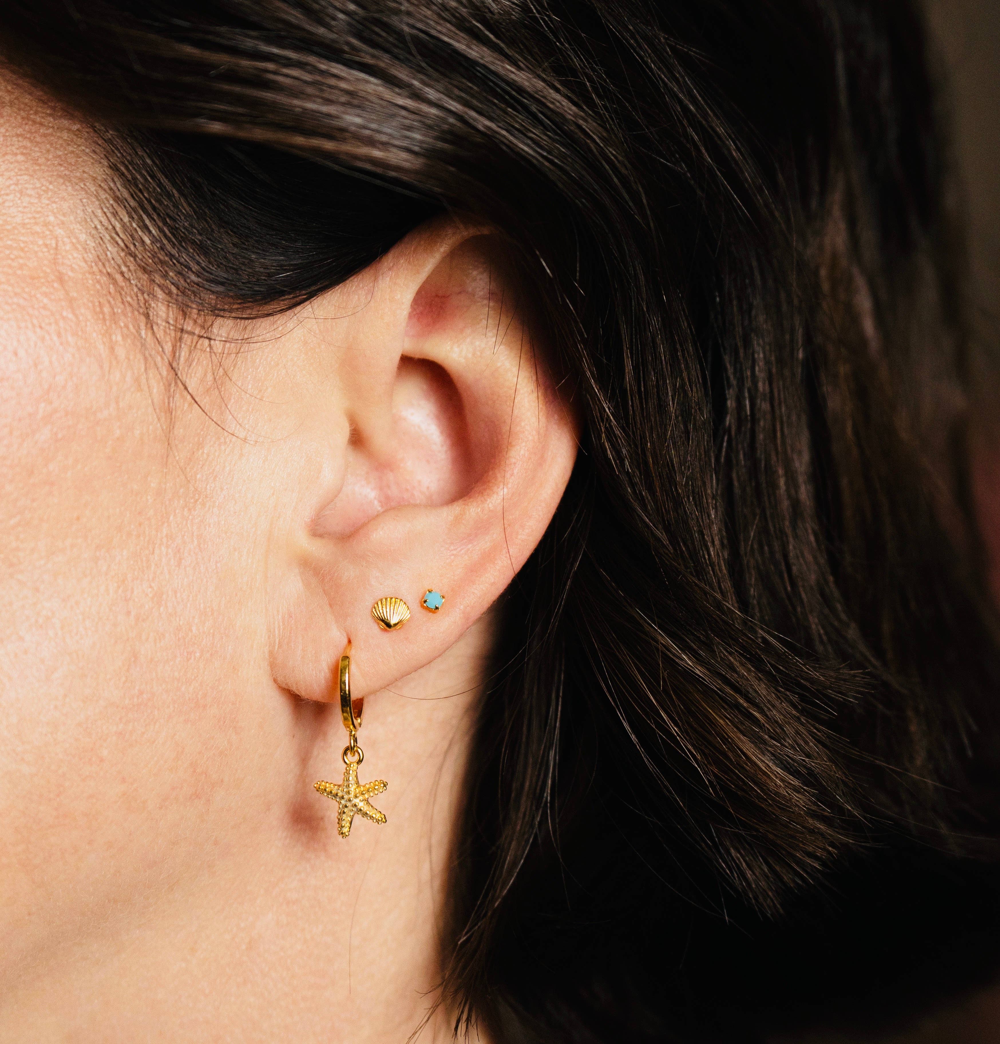 Amano Studio: Tiny Shell Stud Earrings
