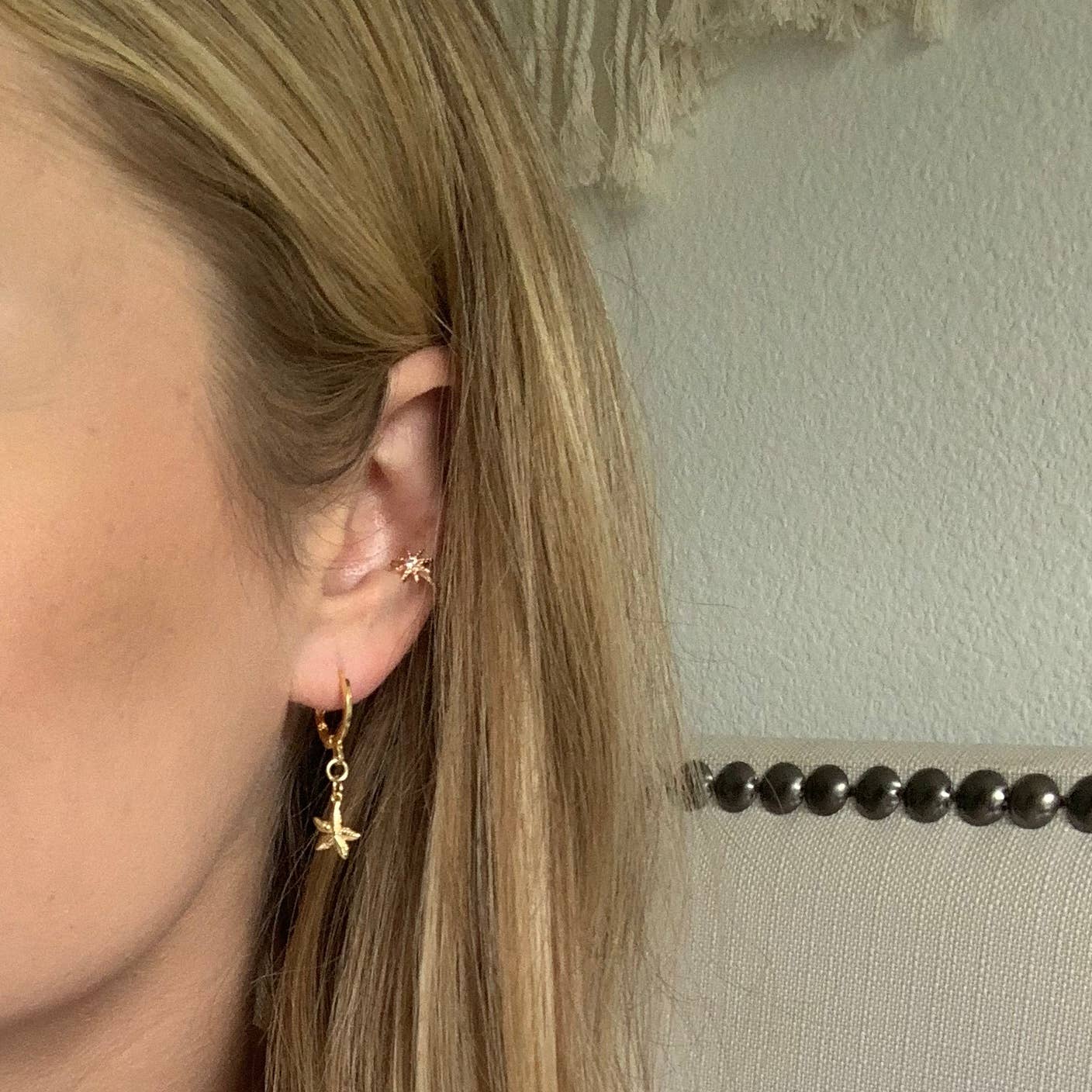 SALT by Sarah Curtis: Starfish Huggie Hoops