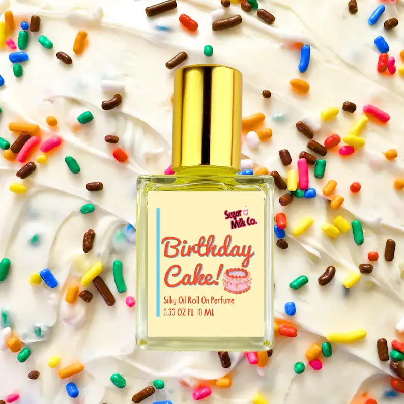 Sugar Milk Birthday Cake Roll On Perfume Oil