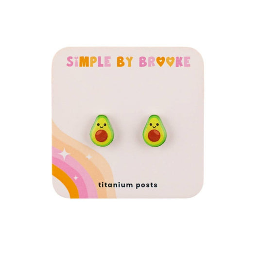 Simple By Brooke: Kawaii Avocado Earrings