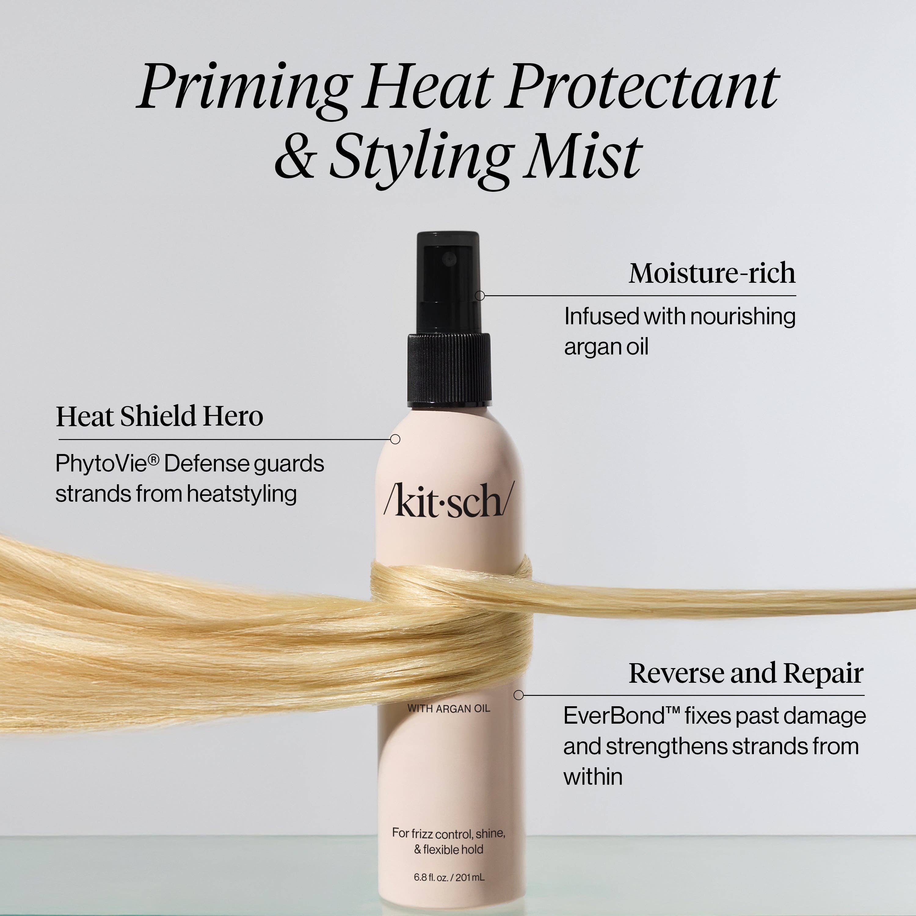 KITSCH: Pirming Argan Oil Heat Protectant & Styling Mist