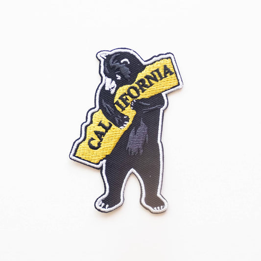 Union Made: I Love California Bear Embroidered Iron on Patch
