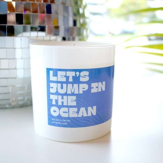 All Swell Surf: Jump In The Ocean Candle - Sea Salt and Orchid