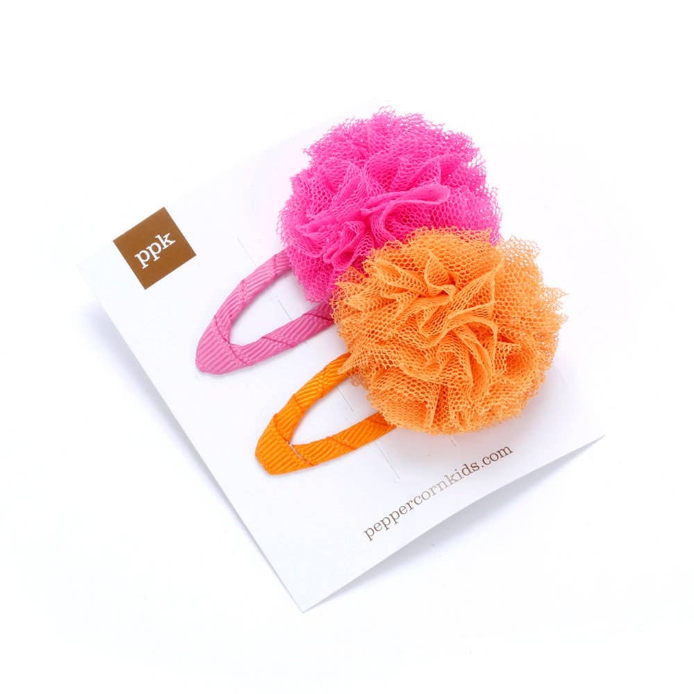Peppercorn Kids: Colorful Tulle Hairclips