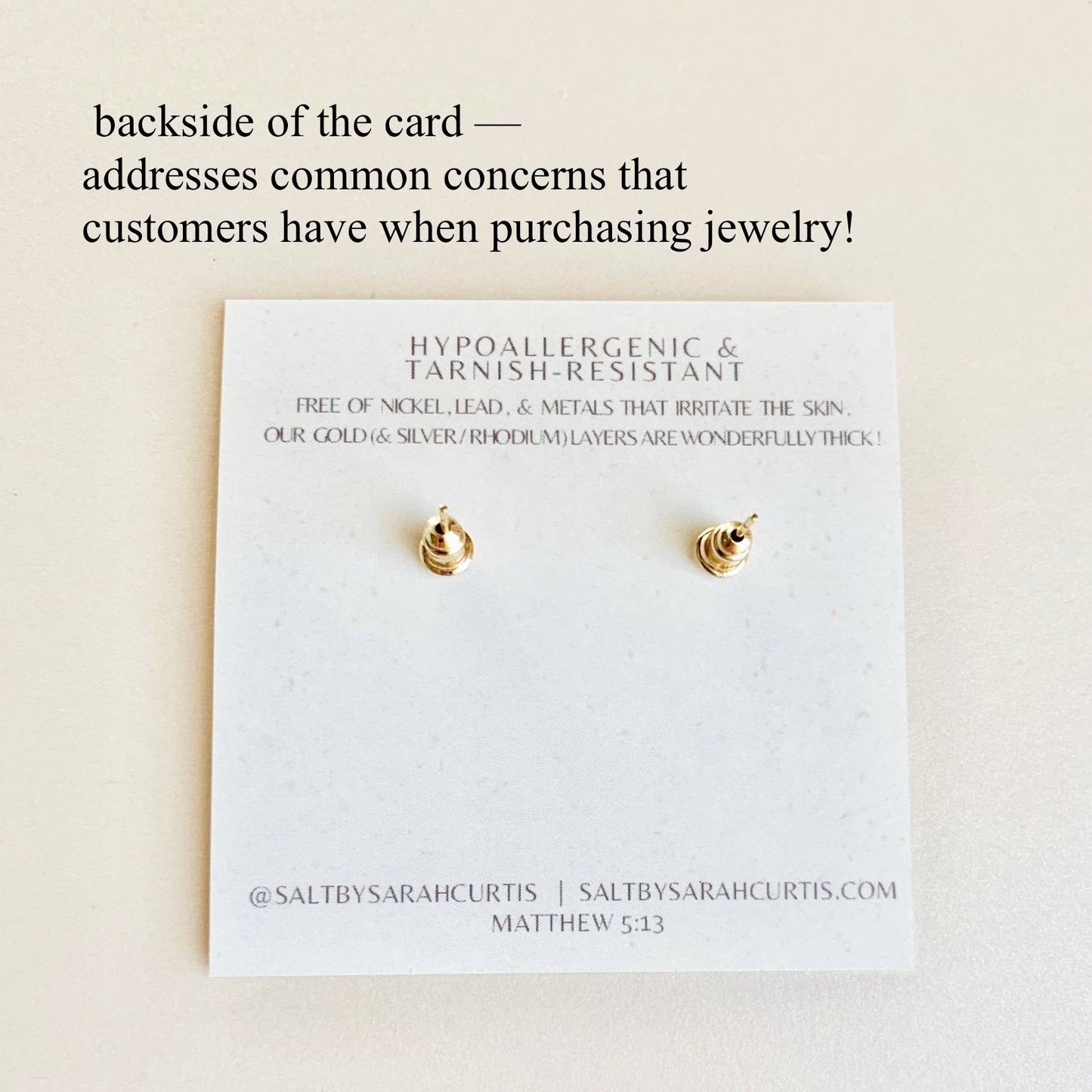 SALT by Sarah Curtis: Starfish Studs