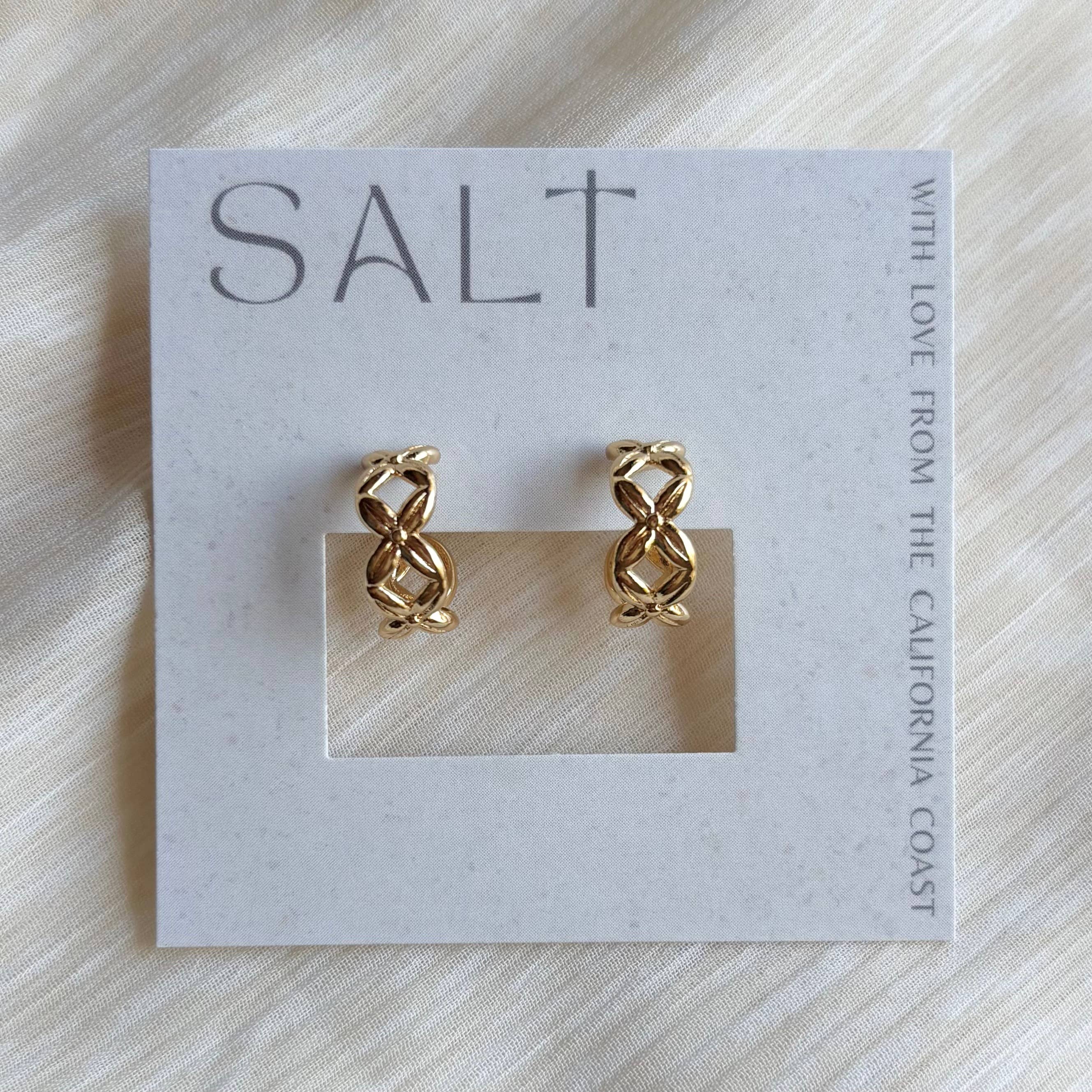 SALT by Sarah Curtis: Criss-Cross Hoop Earrings
