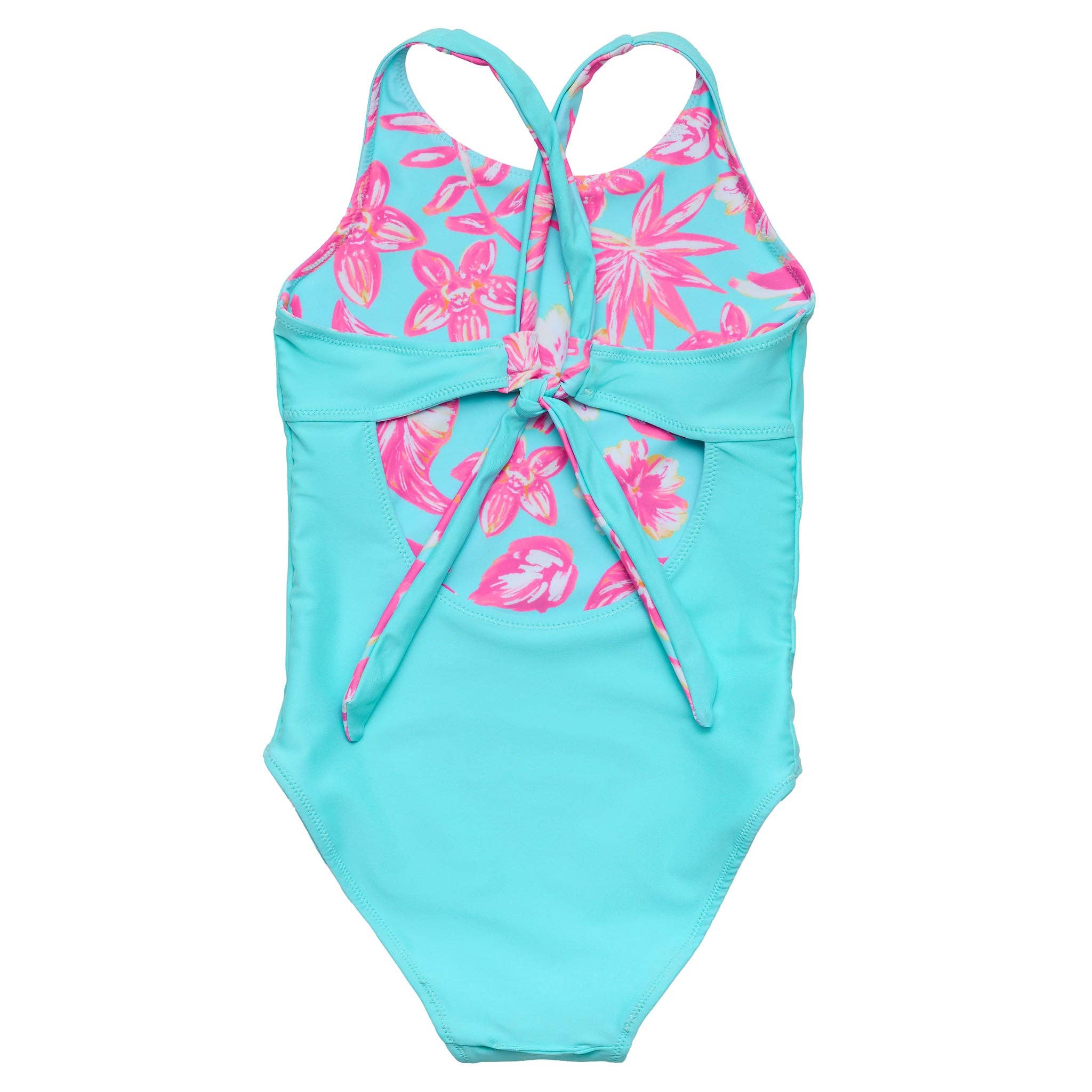 Snapper Rock Swimwear Tween X-Back Swimsuit (Tropical Glow)