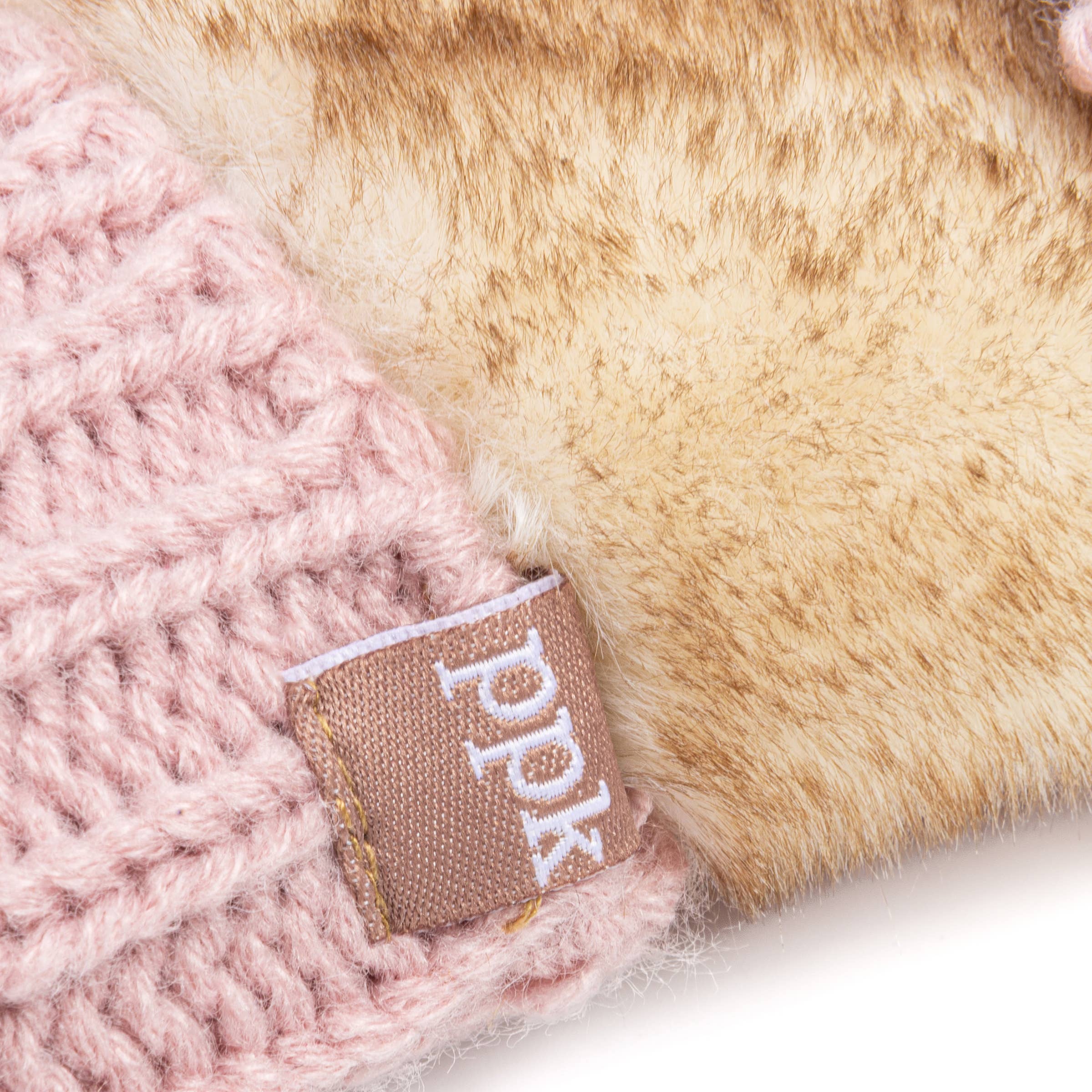 Peppercorn Kids: Knit Bunny Rabbit Mittens - Mauve Pink