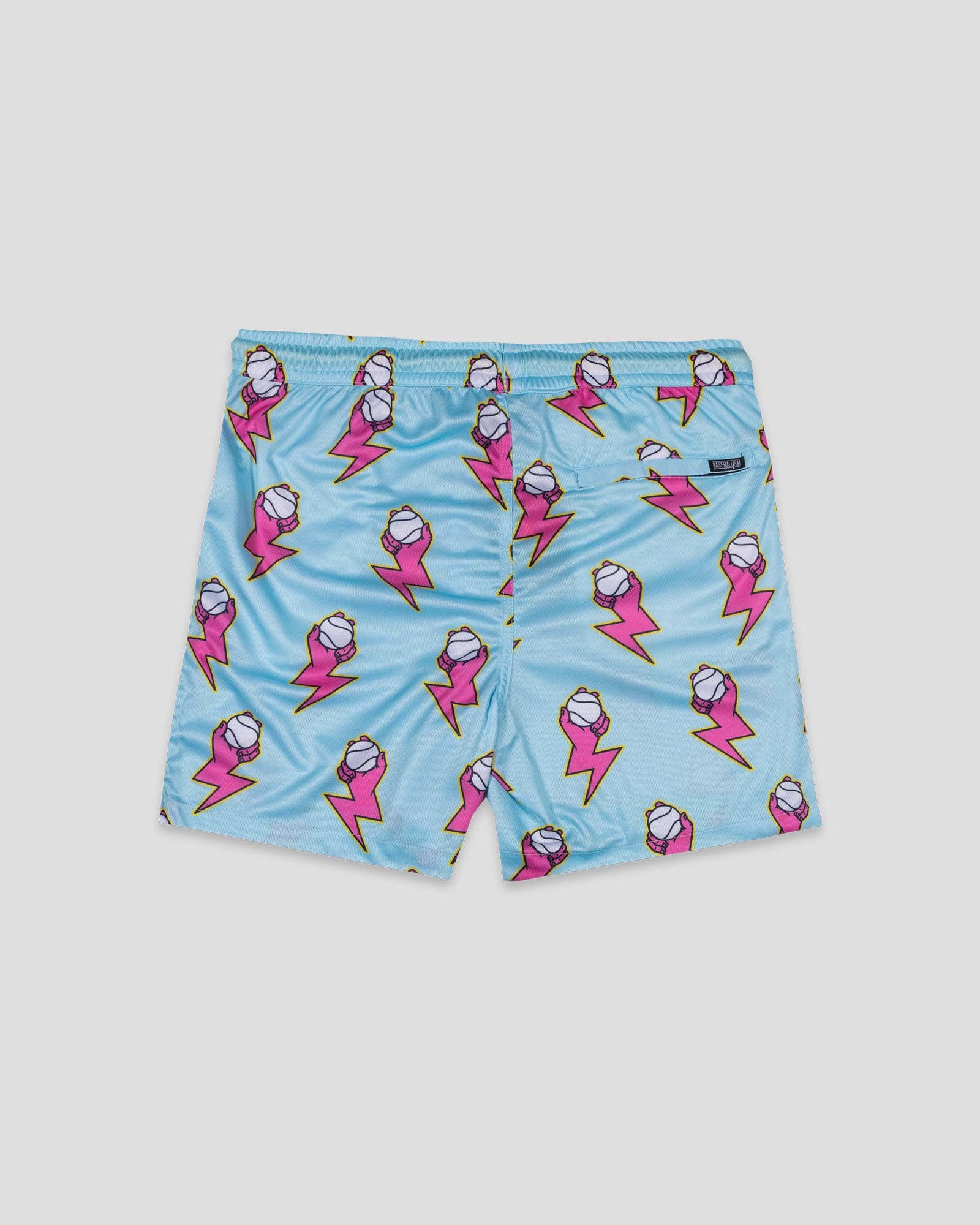 Baseballism: Electric Arms Diamond Air Mesh Shorts (Blue) - Youth