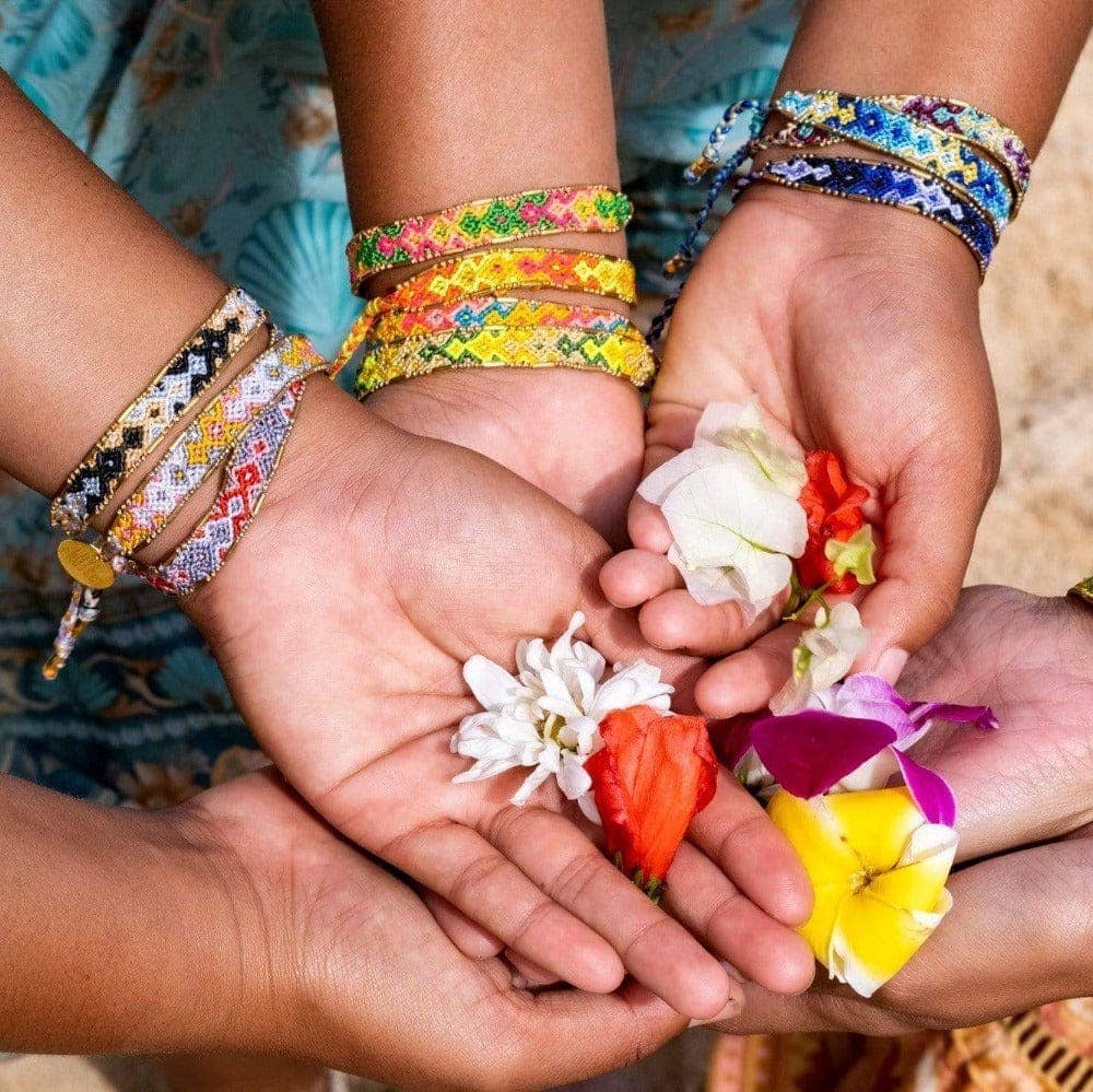 Love Is Project Bali Friendship Bracelet (Jungle Bloom)