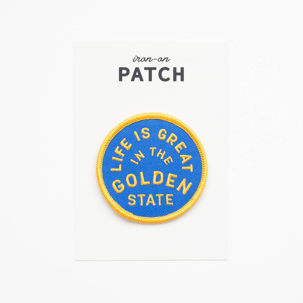 Union Made: Golden State Embroidered Iron on Patch - California