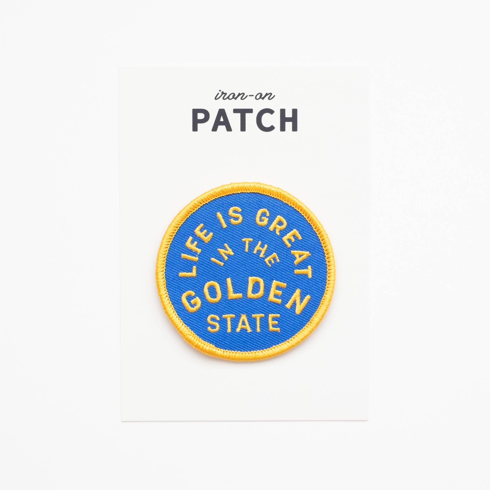 Union Made: Golden State Embroidered Iron on Patch - California