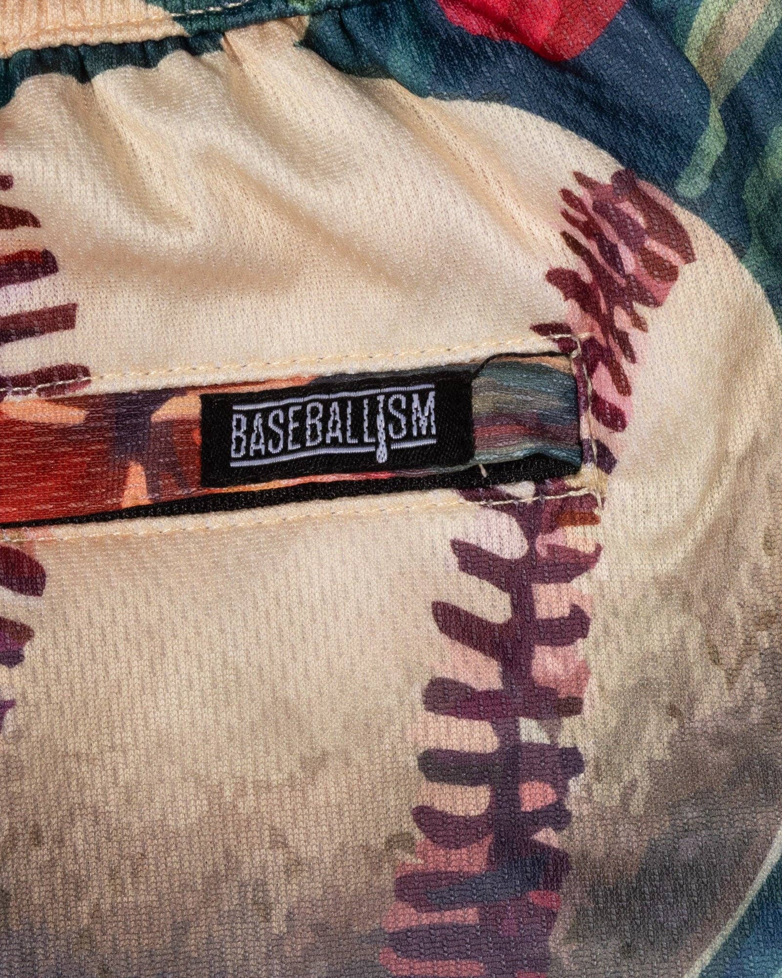 Baseballism: Aloha Ball Diamond Air Mesh Shorts - Youth