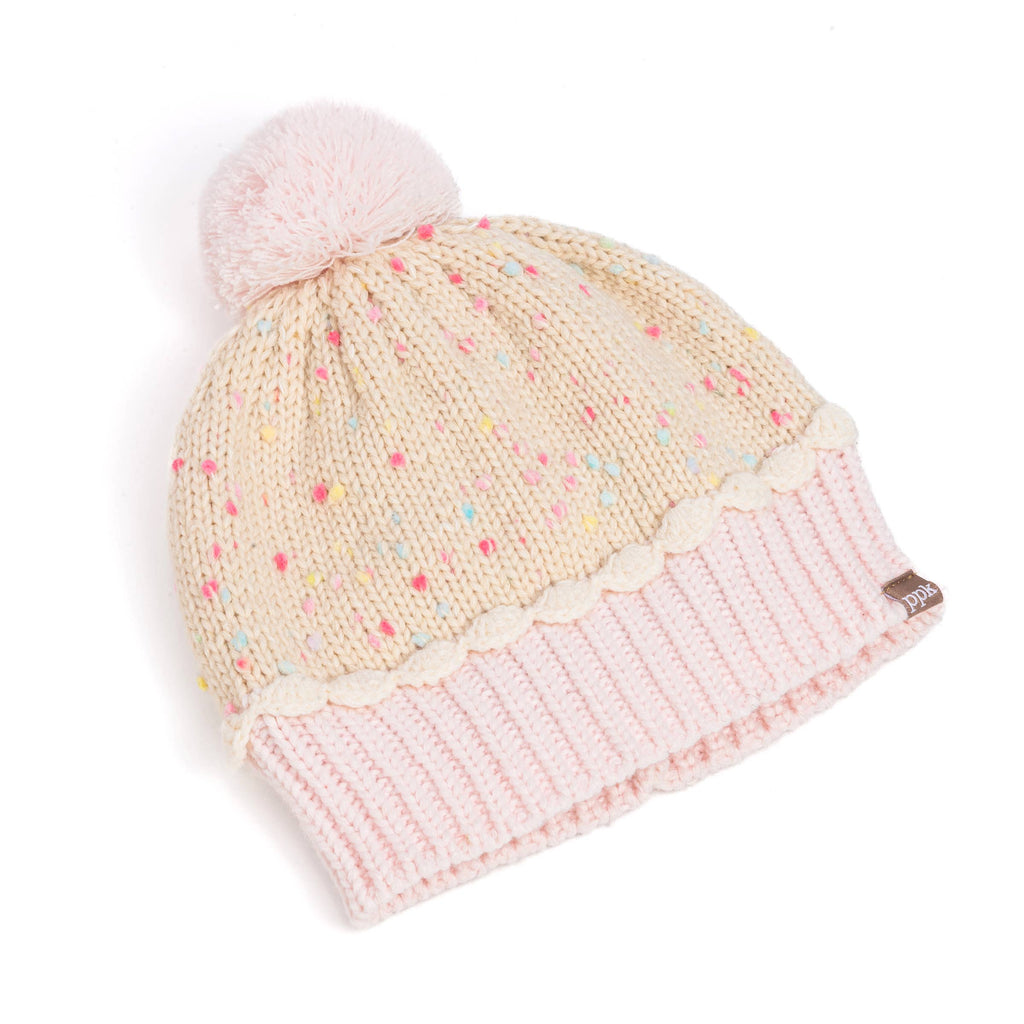 Peppercorn Kids: Knit Cupcake Beanie - Pastel Pink