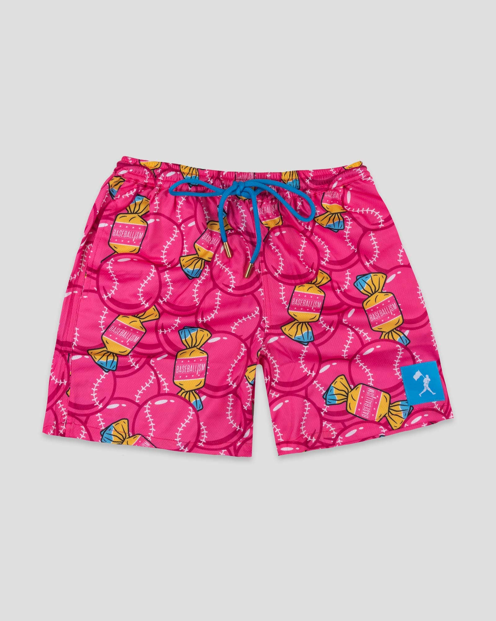 Baseballism: Doubles and Bubbles Diamond Air Mesh Shorts - Youth