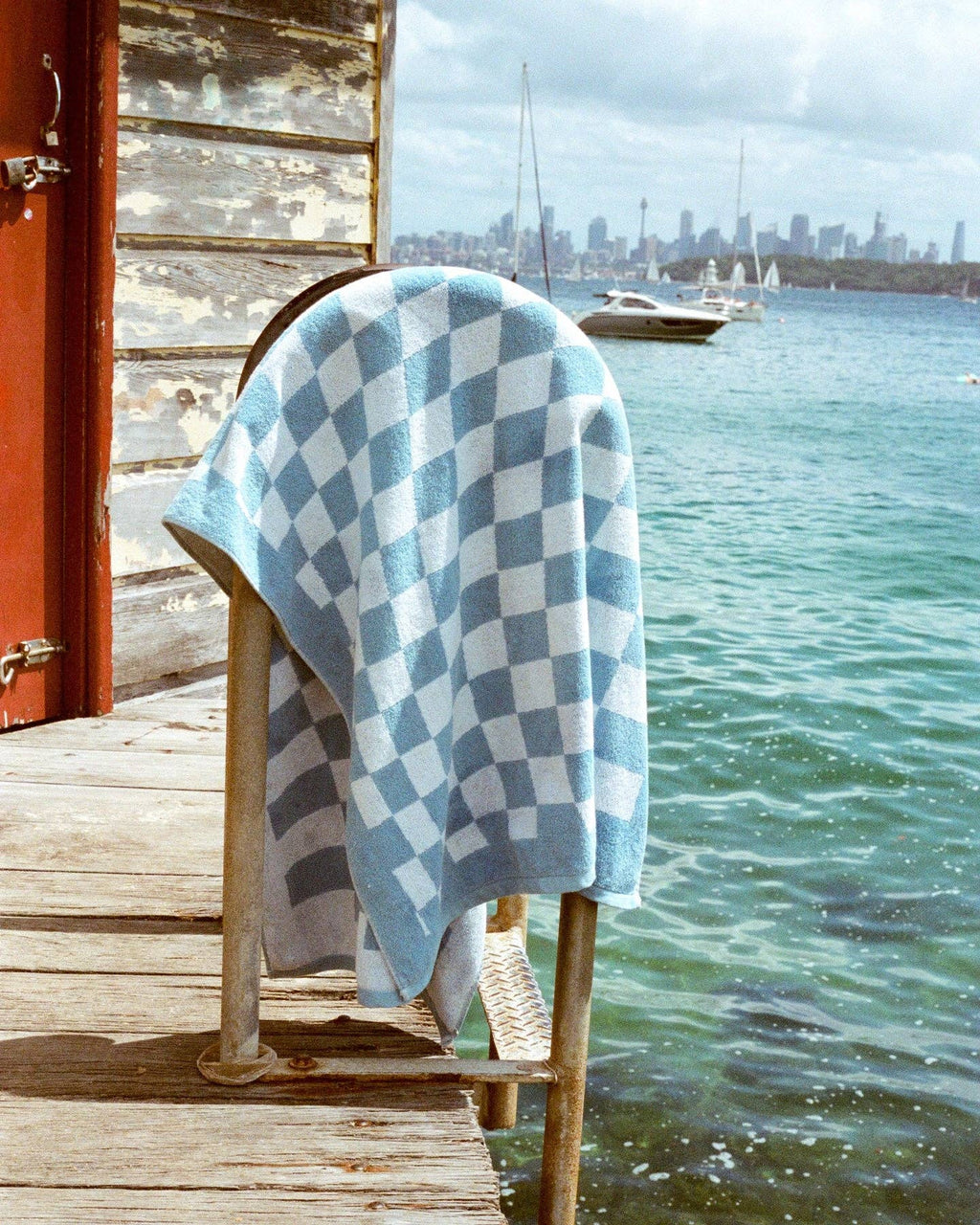 Overexposed: Aquatic Blue Organic Towel