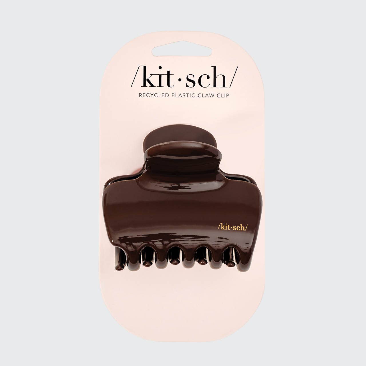 KITSCH: Recycled Plastic Puffy Cloud Clip 1pc - Chocolate