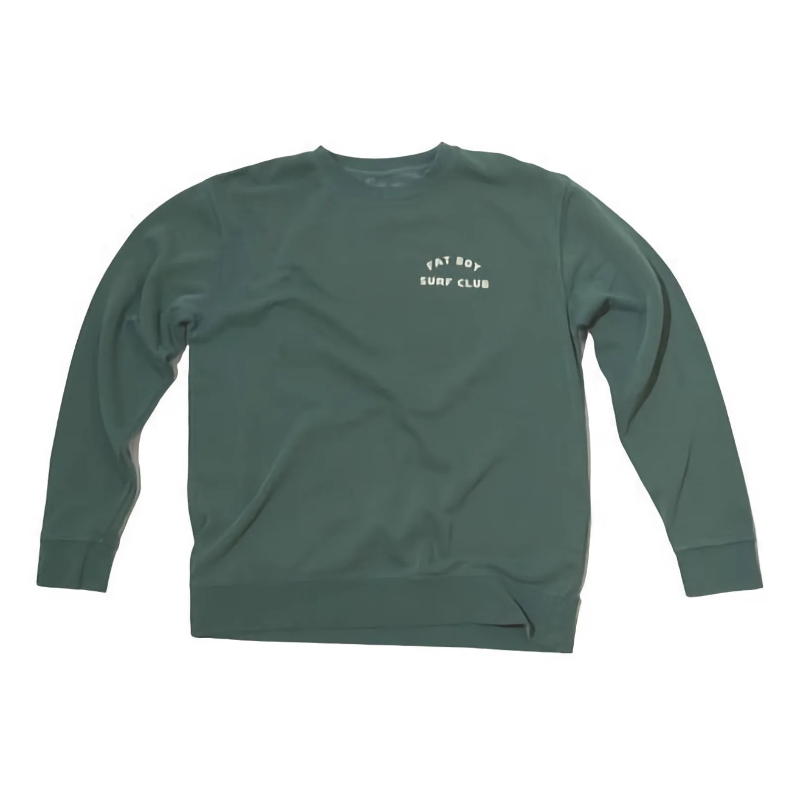 Fat Boy Surf Club: Duck Dive Crewneck Sweatshirt - Alpine Green