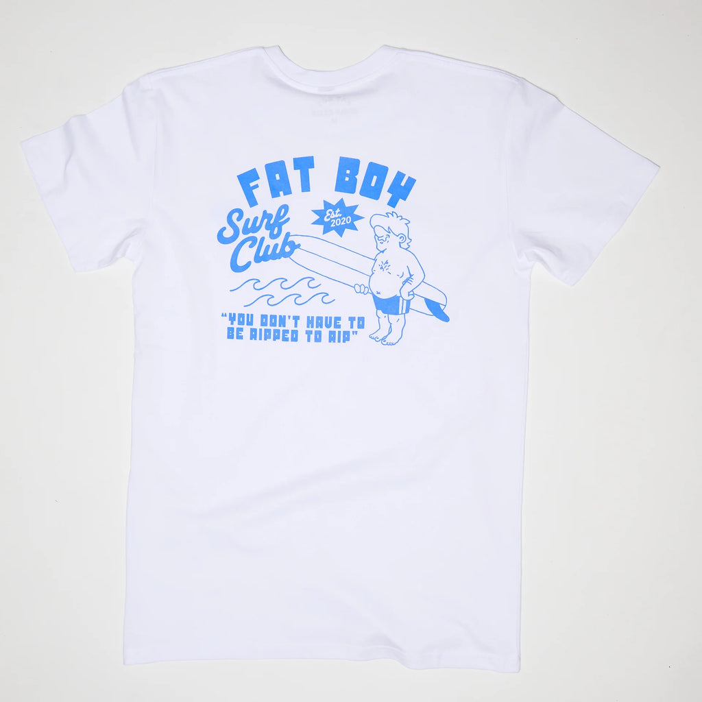 Fat Boy Surf Club: Ripped 2 Rip Tee - White