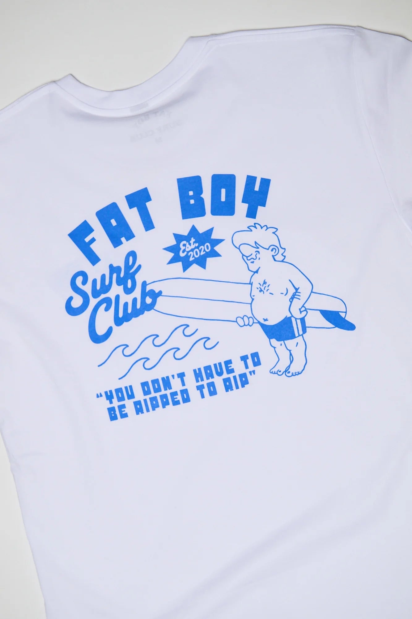 Fat Boy Surf Club: Ripped 2 Rip Tee - White