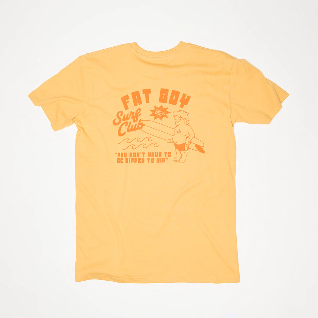 Fat Boy Surf Club: Ripped 2 Rip Tee - Mustard
