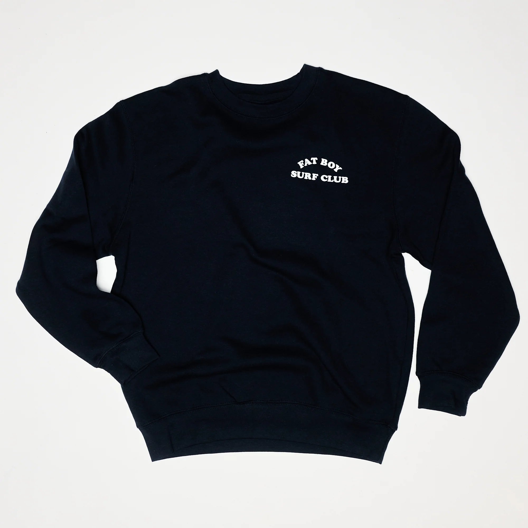 Fat Boy Surf Club: FBSC Premium Crewneck Sweatshirt - Navy
