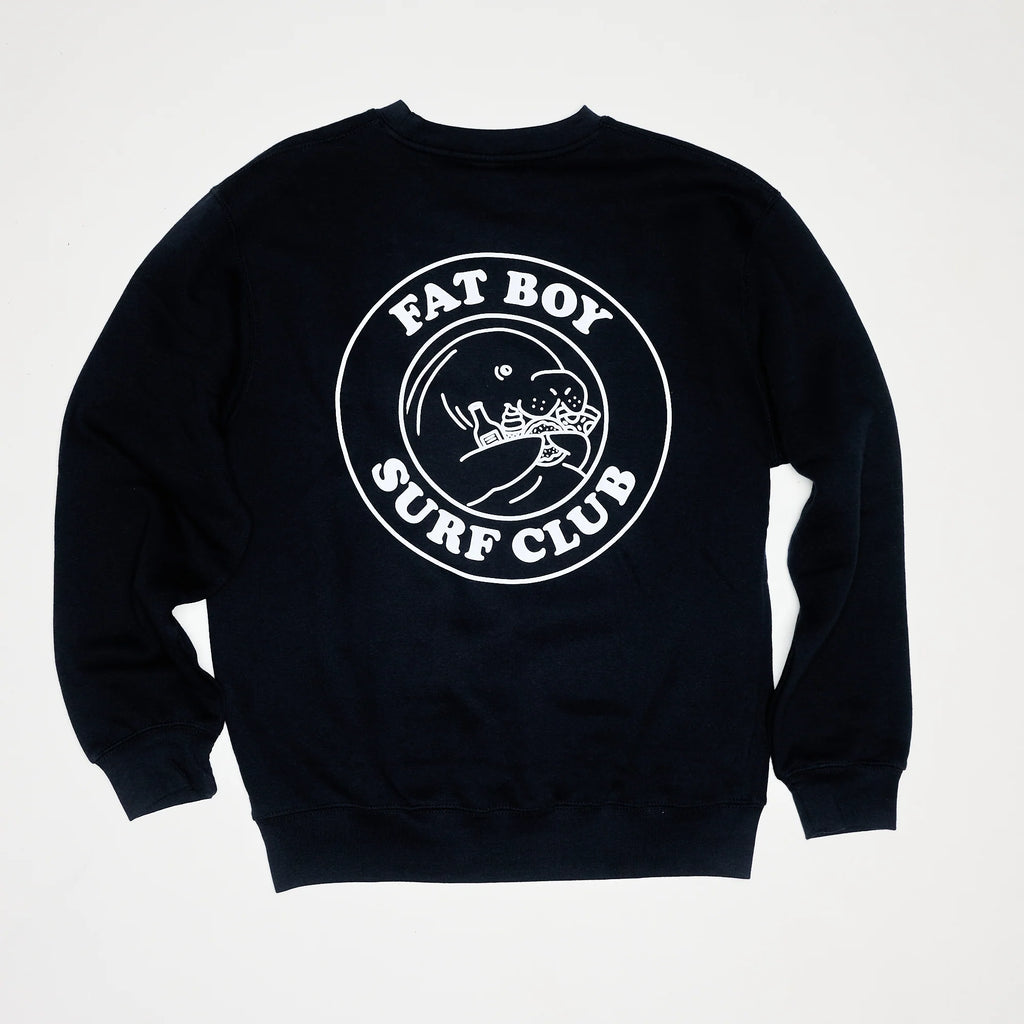 Fat Boy Surf Club: FBSC Premium Crewneck Sweatshirt - Navy