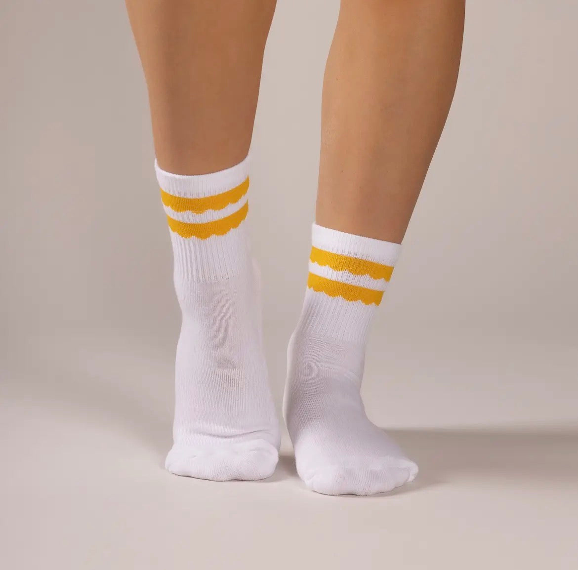 Team MHO - Add-On: Retro Stripe Socks (Yellow)