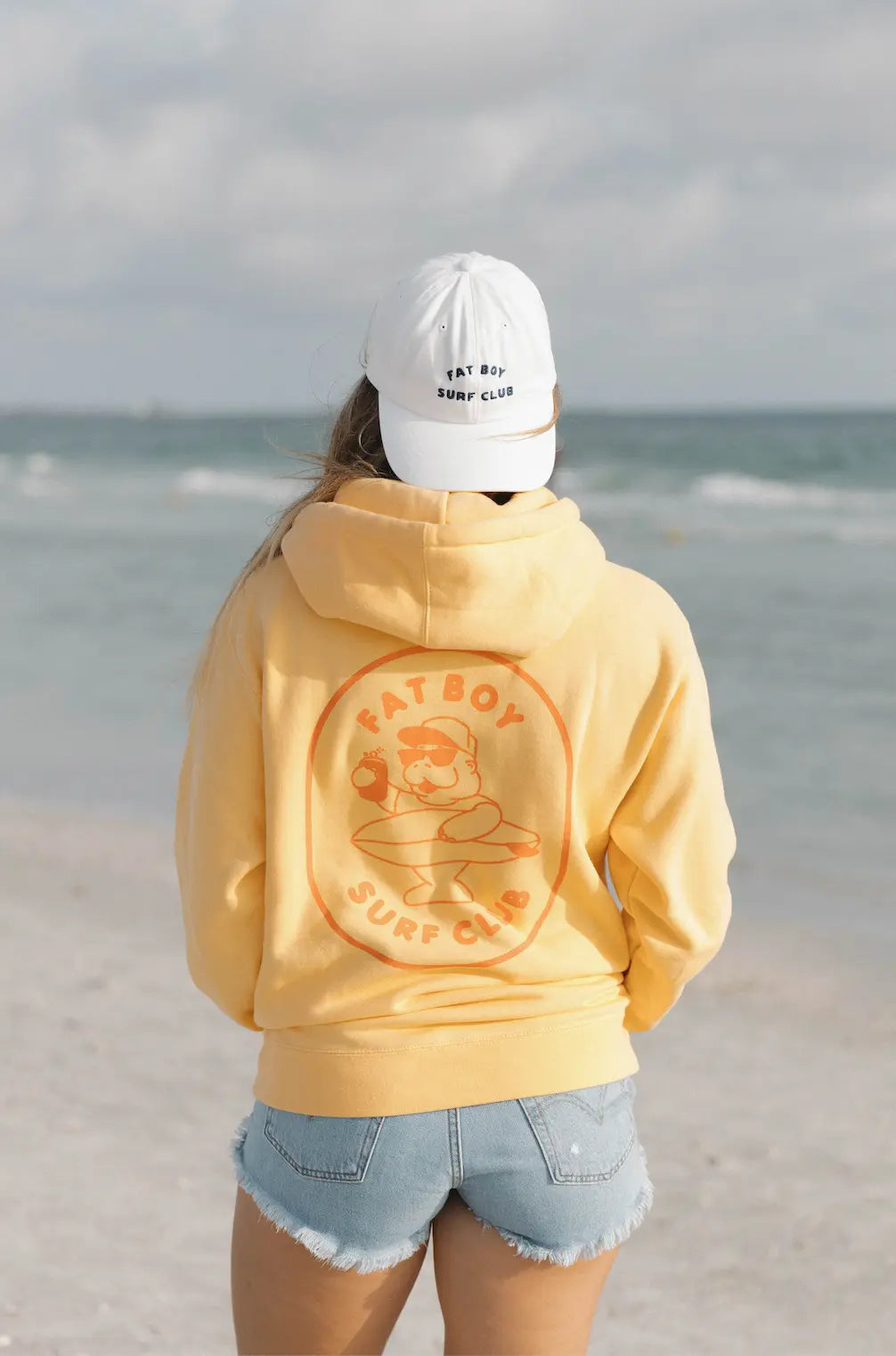 Fat Boy Surf Club: Hose Water Hoodie - Peach