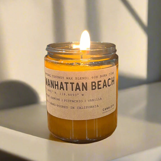 Candlefy: Manhattan Beach California Candle: Natural Coconut Soy Wax Candle