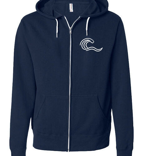 Tumble Reef: Adult Manhattan Beach Zipper Hoodie - Navy