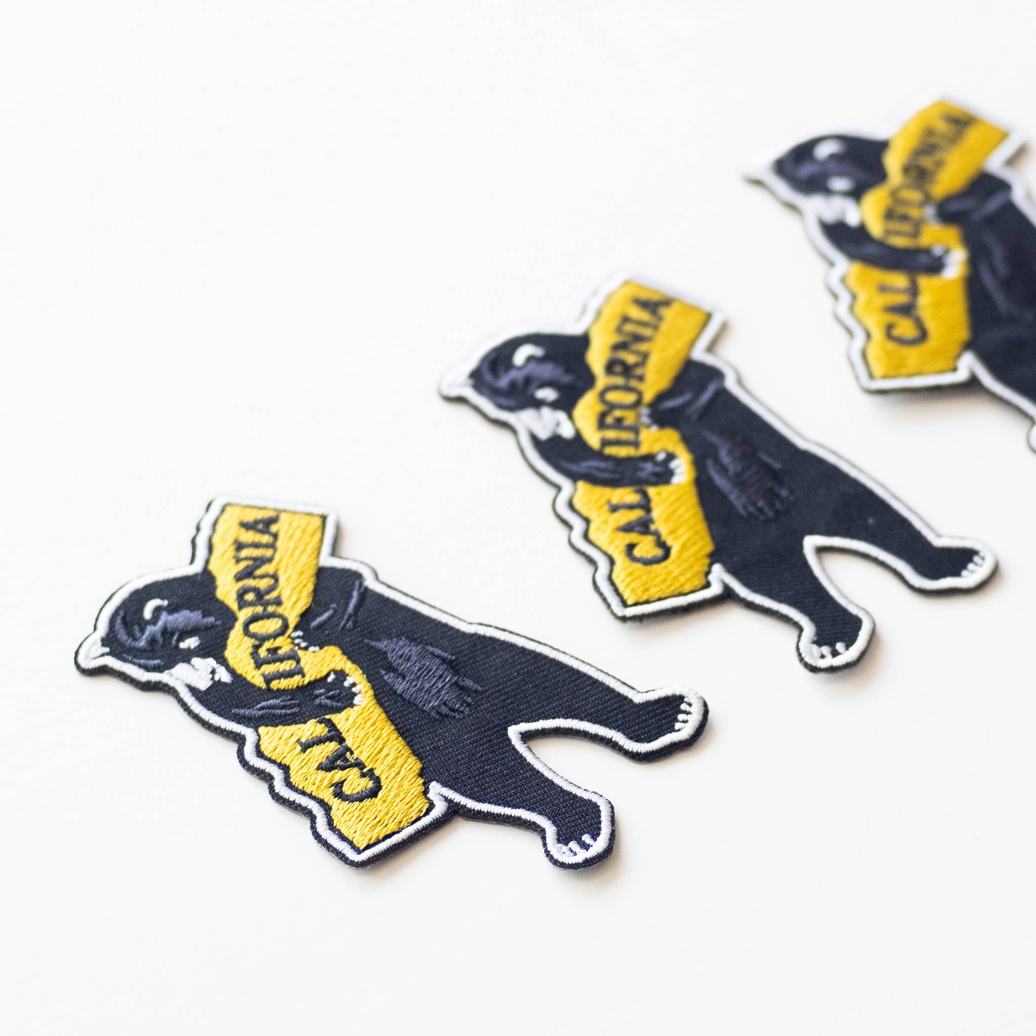 Union Made: I Love California Bear Embroidered Iron on Patch