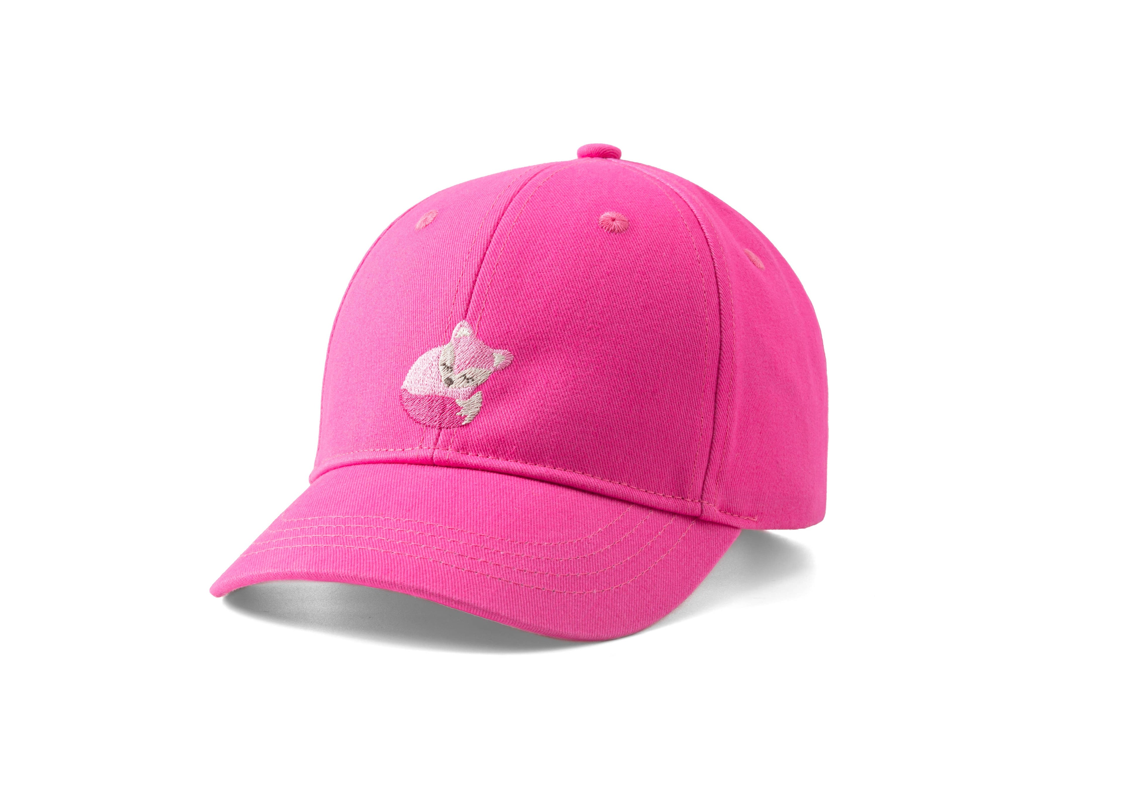 Peppercorn Kids: Kids Baseball Hat - Pink Fox