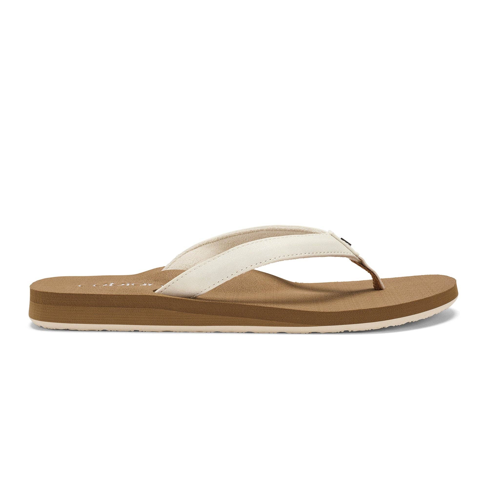 Cobian: Women's Nias Bounce Casual Flip Flop - Cream