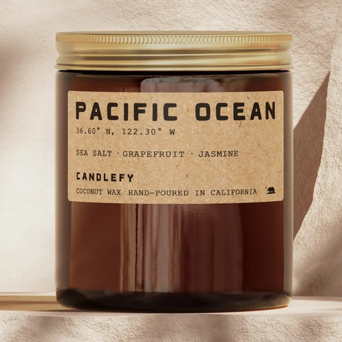 Candlefy Pacific Ocean Candle (Sea Salt, Grapefruit and Jasmine)