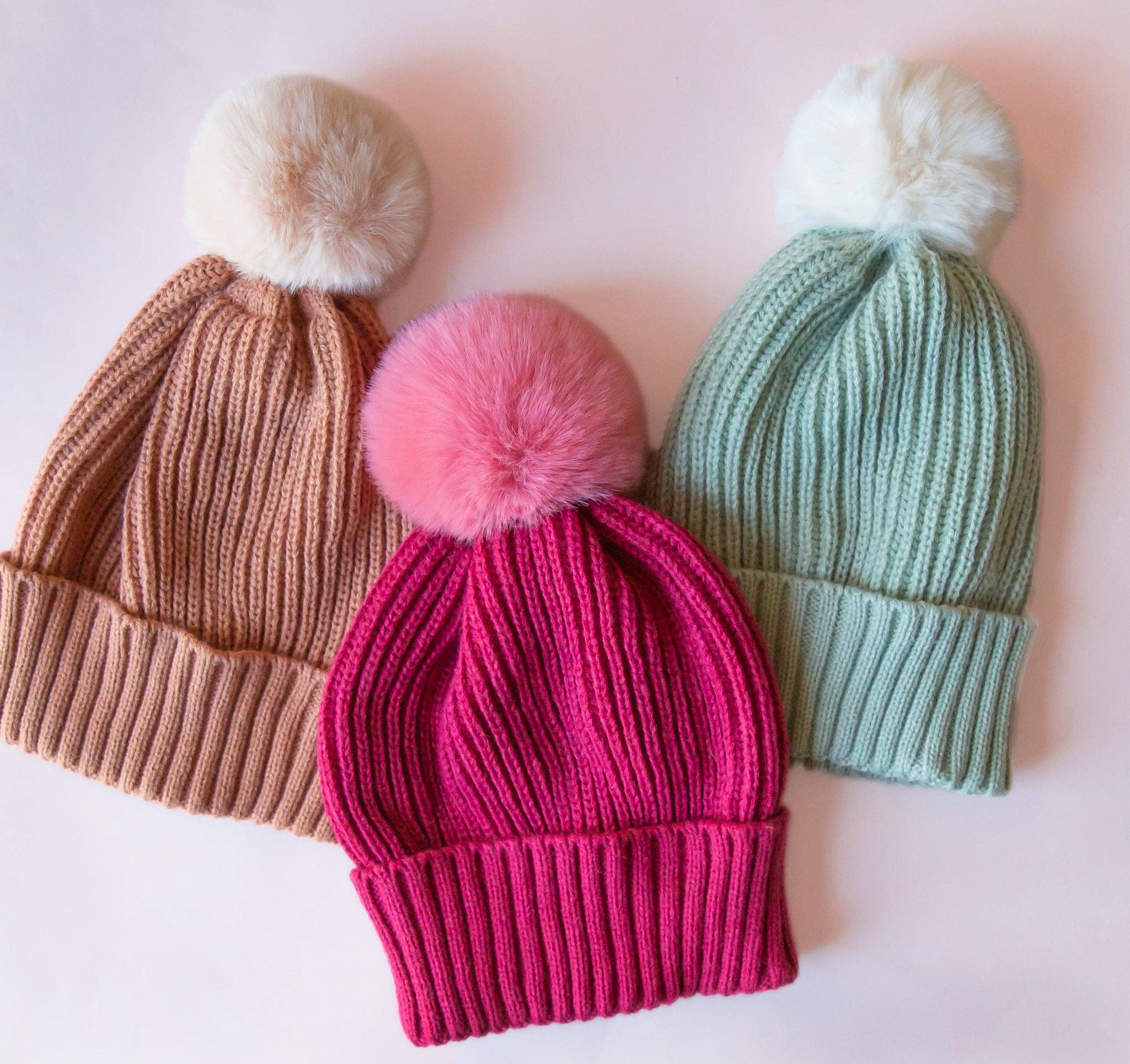 Sunshine Studios: Snow Bunny Pom Hat