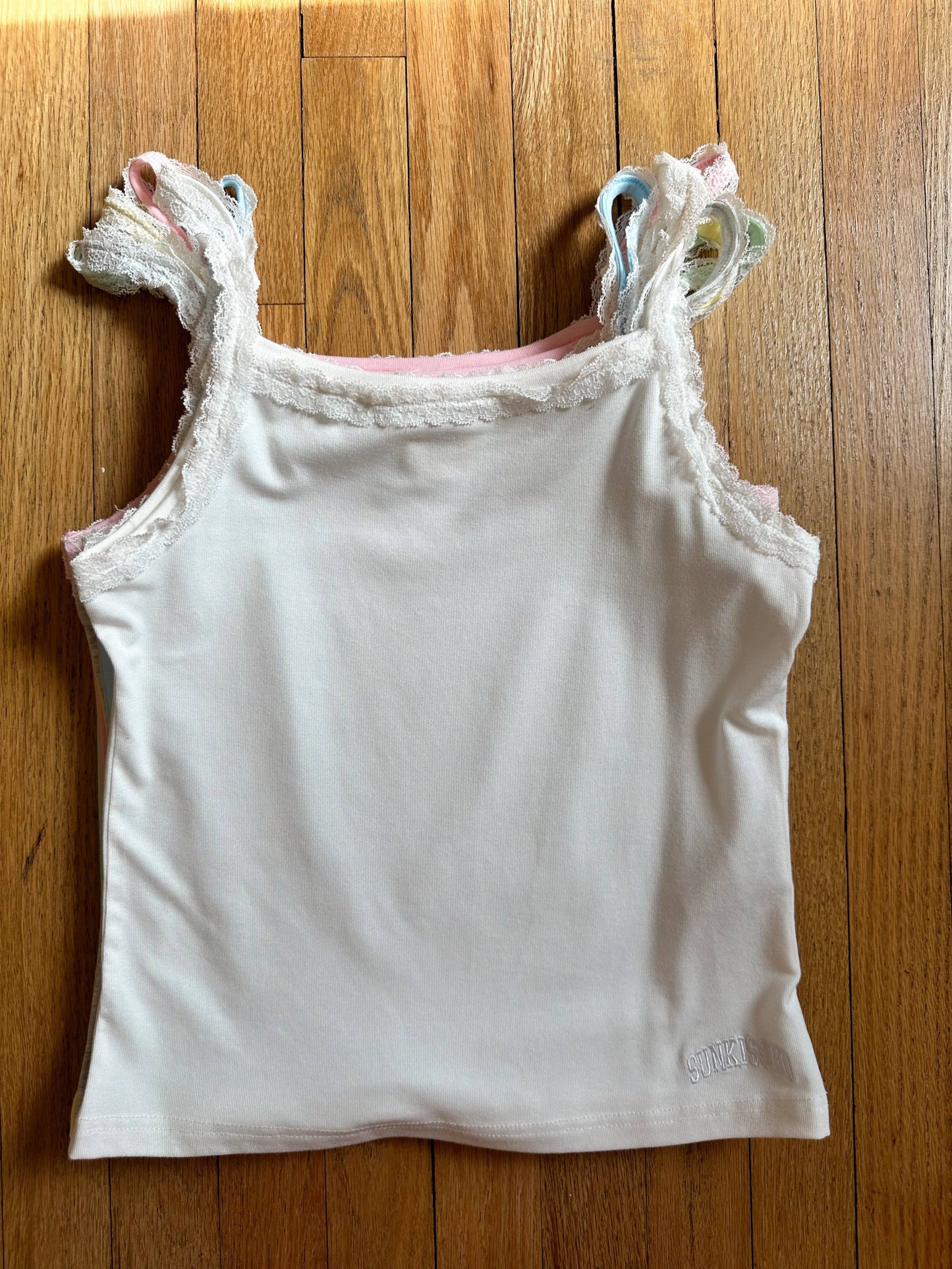 Sunkissed Coconut: Lace Cami Tanktop