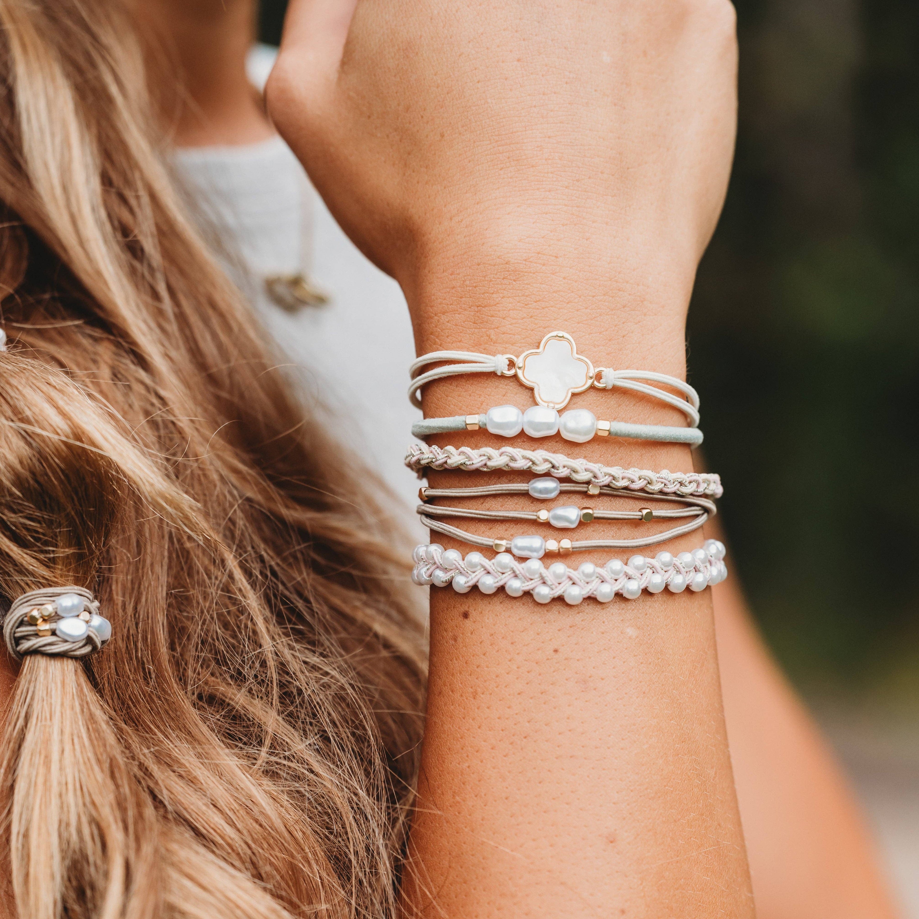 K'Lani Hair Tie Bracelets (Glimmer)