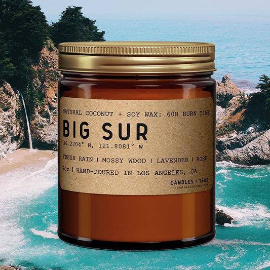 Candlefy: Big Sur California Candle: Natural Coconut Soy Wax Candle