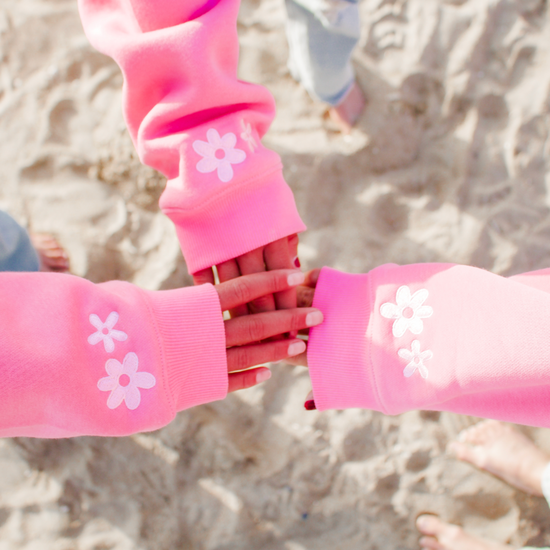 All Swell Surf: Surfer Girl Bloom Embroidered Hoodie - Adult