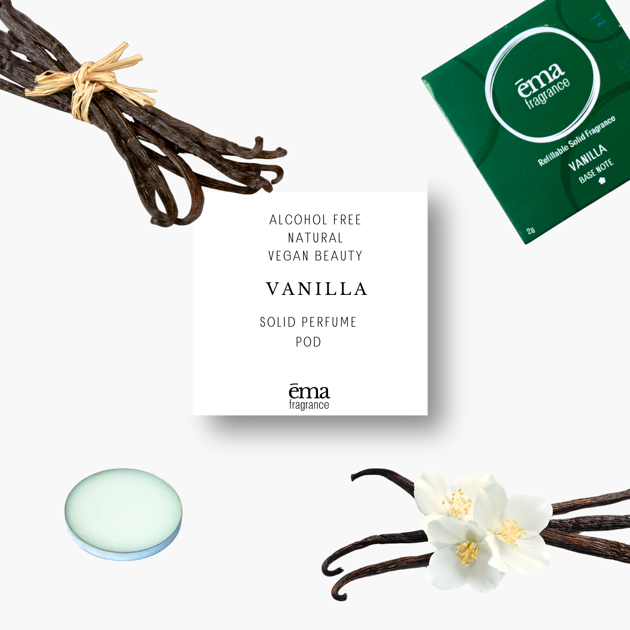 ēma fragrance Solid Perfume Pod – Vanilla