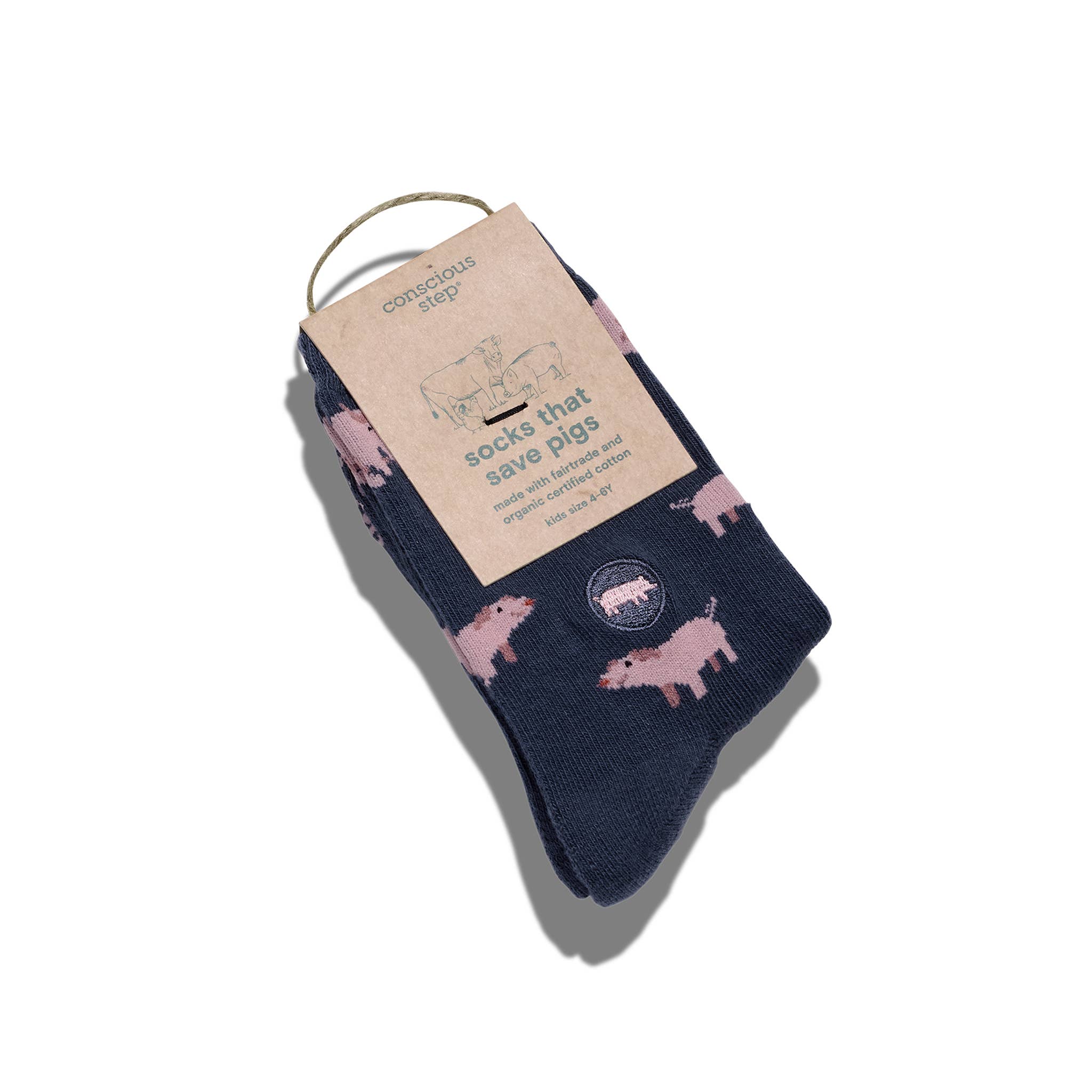 Conscious Step Kids Socks that Save Pigs (Pigs)