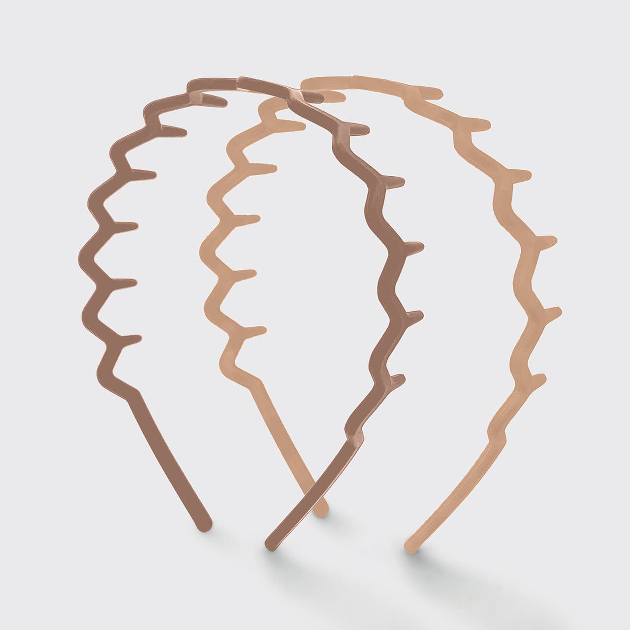 KITSCH Zig Zag Headband 2 piece Set (Neutral)