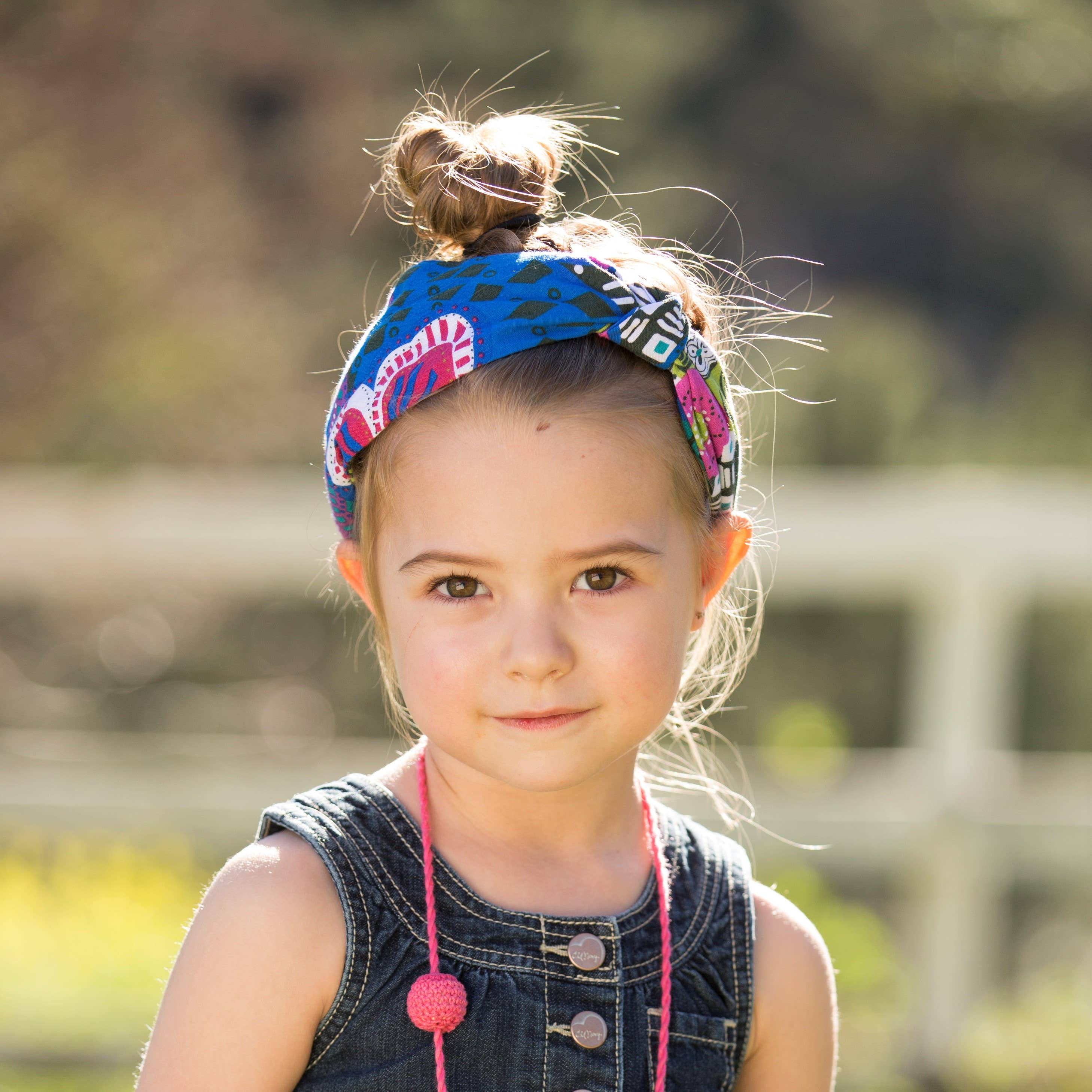 Peppercorn Kids Exotic Print Knotted Headband - Multicolor