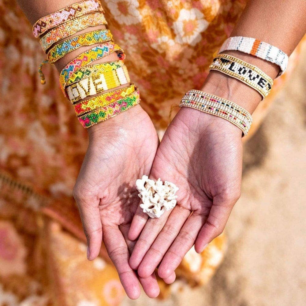Love Is Project Bali Friendship Bracelet (Jungle Bloom)
