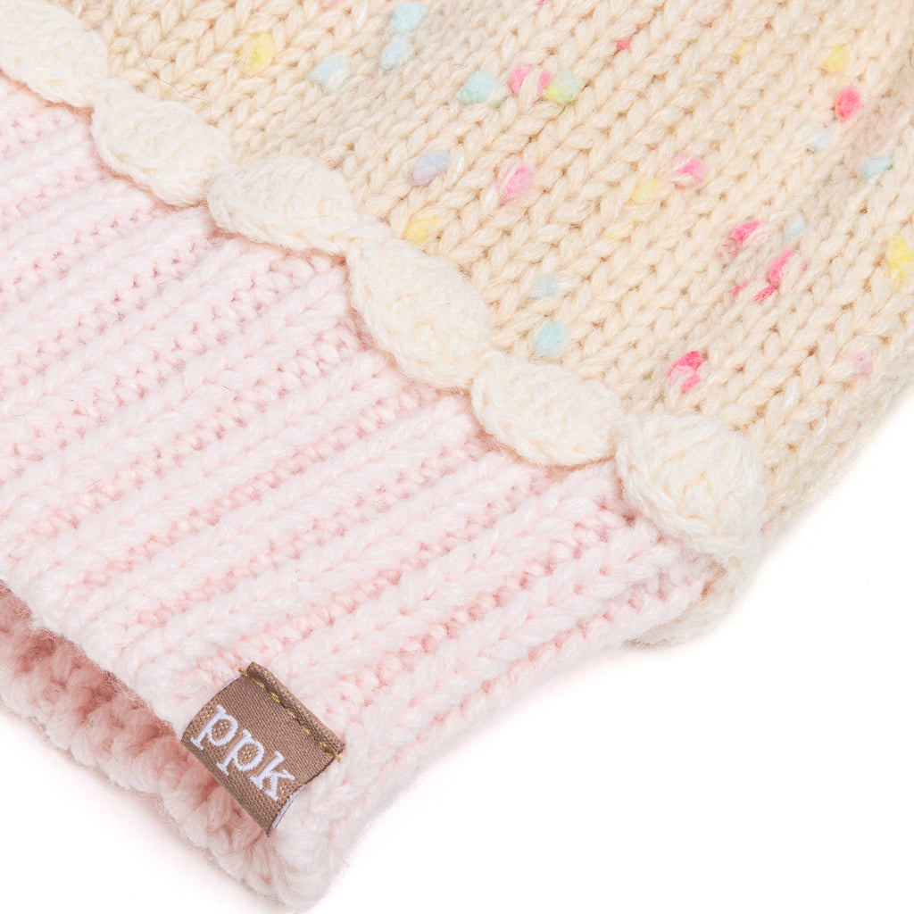 Peppercorn Kids: Knit Cupcake Beanie - Pastel Pink