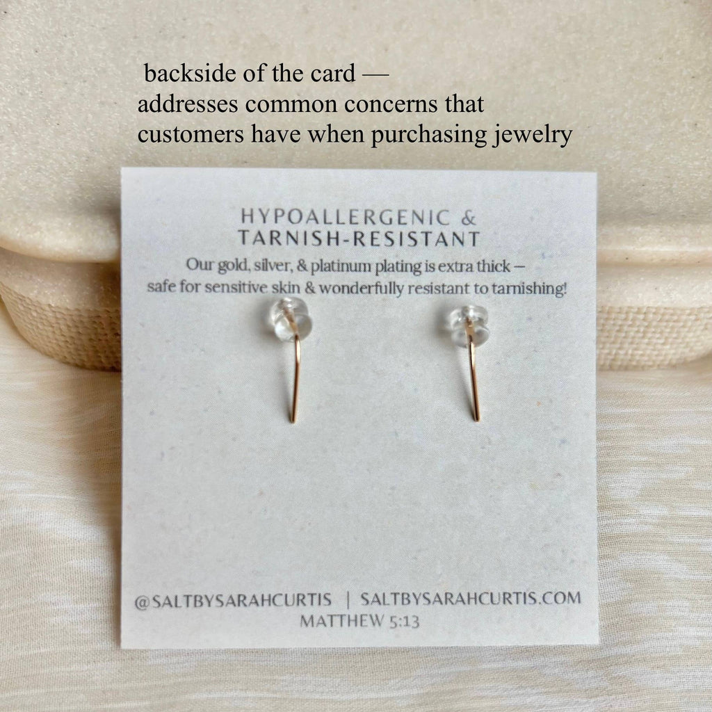 SALT by Sarah Curtis: Pearl Hook Earrings