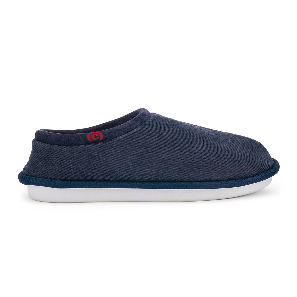 Cobian: Men's Dillon Slipper - Navy Warm and Fuzzy Slipper